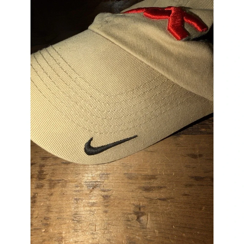 Vintage Nike Chicago White Sox Khaki Tan Adjustable Strapback Y2K Rare